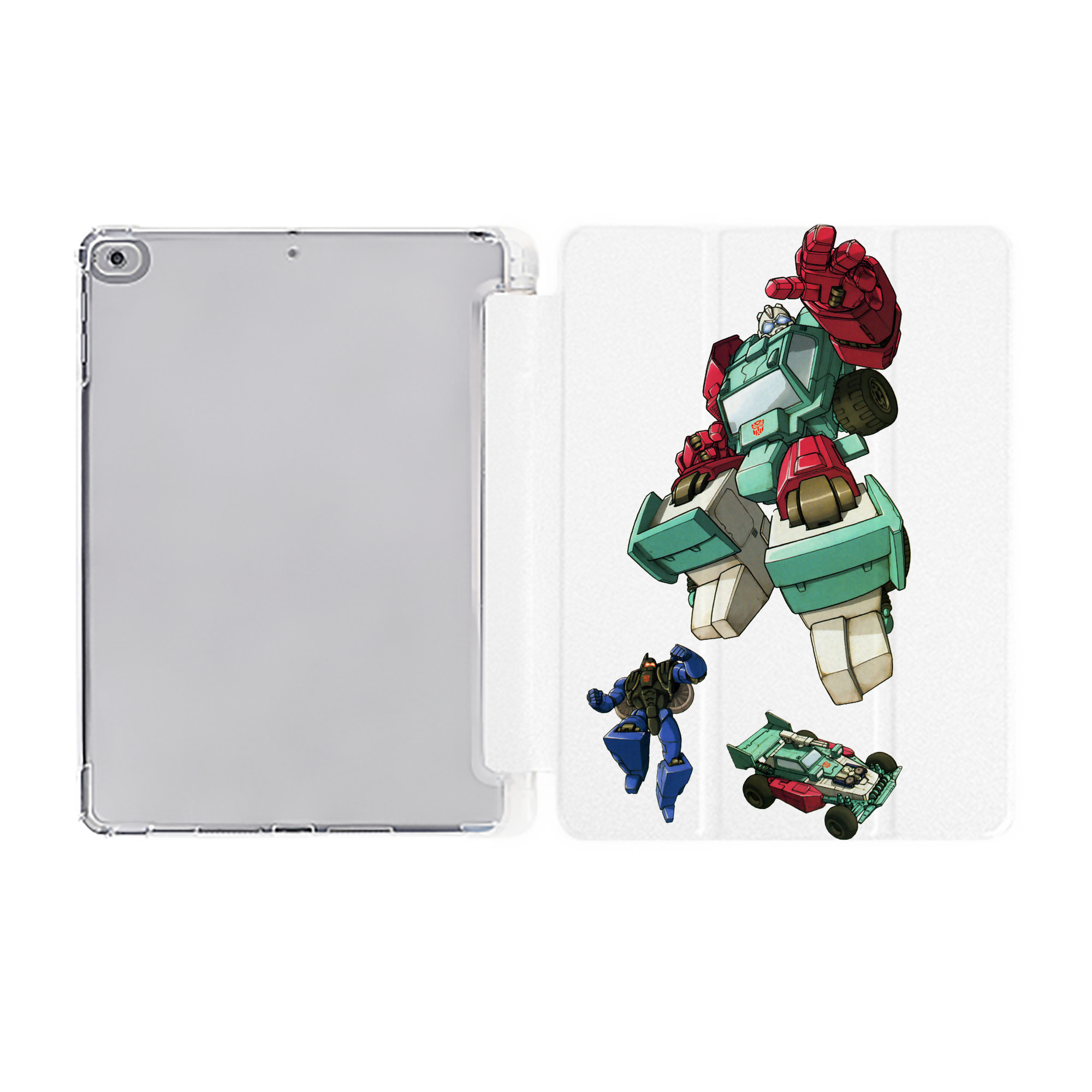 （画像用）  IPad ケース ペン収納付き 三つ折りスタンド PUレザー×シリコン 対応機種9.5/10.5/10.9インチ